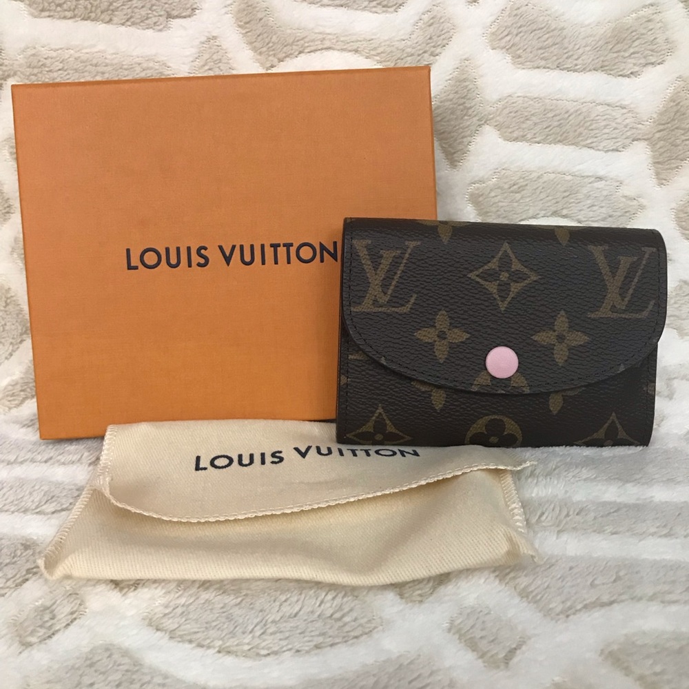 Louis Vuitton Rosalie coin purse rose ballerine